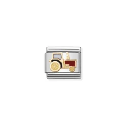 Nomination – COMPOSABLE Classic TECH in stainless steel with enamel and 18k gold (22_Tractor)