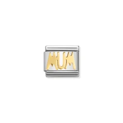 Nomination – COMPOSABLE Classic WRITINGS in stainless steel with 18k gold MUM