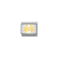 Nomination – COMPOSABLE Classic ZODIAC in stainless steel with 18k gold Cancer