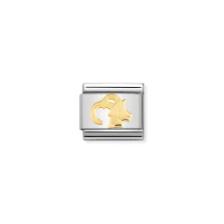 Nomination – COMPOSABLE Classic ZODIAC in stainless steel with 18k gold Capricorn