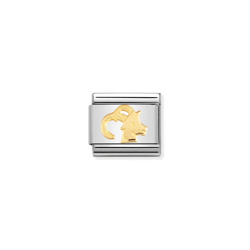 Nomination – COMPOSABLE Classic ZODIAC in stainless steel with 18k gold Capricorn