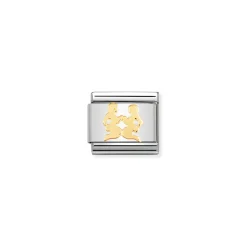 Nomination – COMPOSABLE Classic ZODIAC in stainless steel with 18k gold Gemini