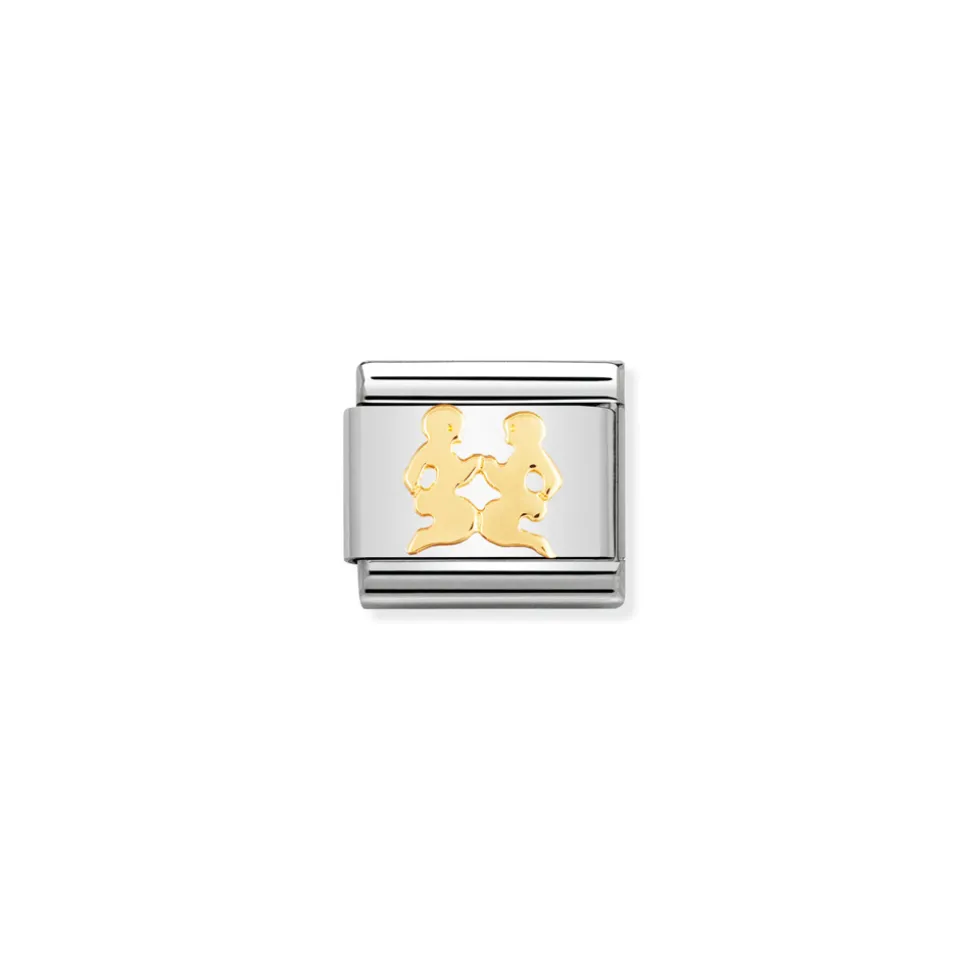Nomination – COMPOSABLE Classic ZODIAC in stainless steel with 18k gold Gemini