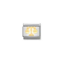Nomination – COMPOSABLE Classic ZODIAC in stainless steel with 18k gold Libra