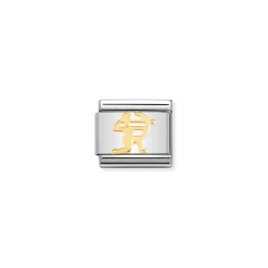 Nomination – COMPOSABLE Classic ZODIAC in stainless steel with 18k gold Sagittarius