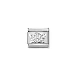 Nomination – Composable CL symbols stainless steel , 925 sterling silver, and Cubic zirconia Angel