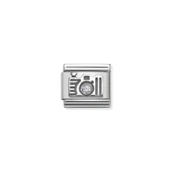 Nomination – Composable CL symbols stainless steel , 925 sterling silver, and Cubic zirconia Camera