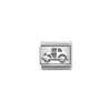 Nomination – Composable CL symbols stainless steel , 925 sterling silver, and Cubic zirconia Car