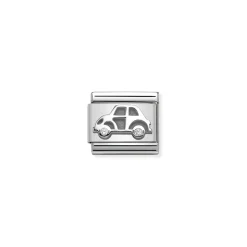Nomination – Composable CL symbols stainless steel , 925 sterling silver, and Cubic zirconia Car
