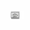 Nomination – Composable CL symbols stainless steel , 925 sterling silver, and Cubic zirconia Home with heart