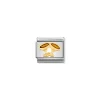 Nomination – COMPOSABLE Clasic FUN in stainless steel with enamel and 18k gold Champagne glasses