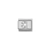 Nomination – Composable Classic ALPHABETH stainless steel, Cub. zirc and 925 sterling silver G