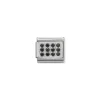 Nomination – Composable CL PAVE in stainless steel, Cubic zirconia and 925 sterling silver Black CZ