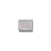 Nomination – Composable CL PAVE in stainless steel, Cubic zirconia and 925 sterling silver Pink CZ