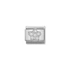 Nomination – Composable CL SYMBOLS steel , Cubic zirconia and 925 sterling silver Star
