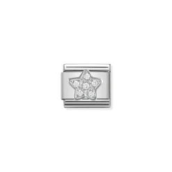 Nomination – Composable CL SYMBOLS steel , Cubic zirconia and 925 sterling silver Star