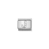 Nomination – Composable Classic ALPHABETH stainless steel, Cub. zirc and 925 sterling silver J