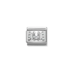 Nomination – Composable CL PAVE steel, Cub. zirconia and 925 sterling silver MUM