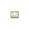 Nomination – COMPOSABLE Classic GOOD LUCK in stainless steel with 18k gold (11_Danish horseshoe)