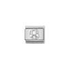 Nomination – Composable Classic ALPHABETH stainless steel, Cub. zirc and 925 sterling silver O