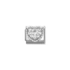Nomination – Composable CL SYMBOLS steel, Cz and 925 sterling silver RICH (07_WHITE dot heart)