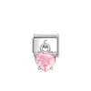 Nomination – Composable Classic CHARMS CUBIC ZIRCONIA steel, 925 sterling silver (14_Pink heart)