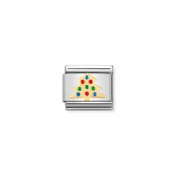 Nomination – COMPOSABLE Classic CHRISTMAS in stainless steel with enamel and 18k gold (03_Christmas Tree)