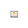 Nomination – COMPOSABLE Classic CHRISTMAS in stainless steel with enamel and 18k gold (04_Snowman)