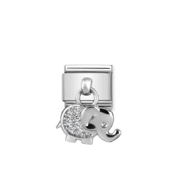 Nomination – Composable Classic CHARMS stainless steel and 925 sterling silver (17_Elephant)