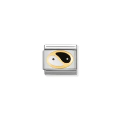 Nomination – COMPOSABLE Classic DAILY LIFE in stainless steel with enamel and 18k gold Tao