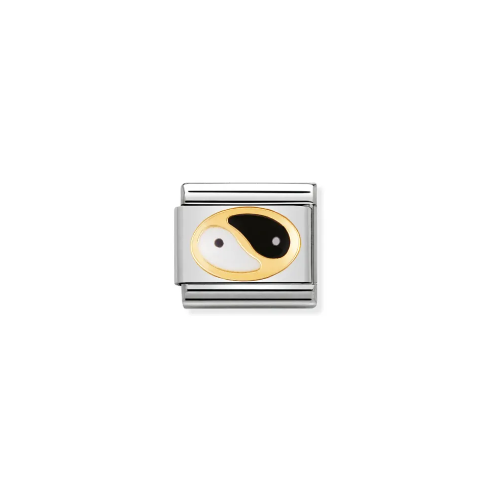 Nomination – COMPOSABLE Classic DAILY LIFE in stainless steel with enamel and 18k gold Tao