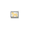 Nomination – COMPOSABLE Classic ANIMALS (EARTH) in stainless steel with 18k gold Horse