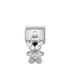 Nomination – Composable Classic CHARMS stainless steel and 925 sterling silver (23_Teddy Bear)