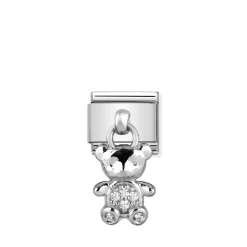 Nomination – Composable Classic CHARMS stainless steel and 925 sterling silver (23_Teddy Bear)