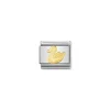 Nomination – COMPOSABLE Classic ANIMALS (WATER) in stainless steel and 18k gold (01_Duck)