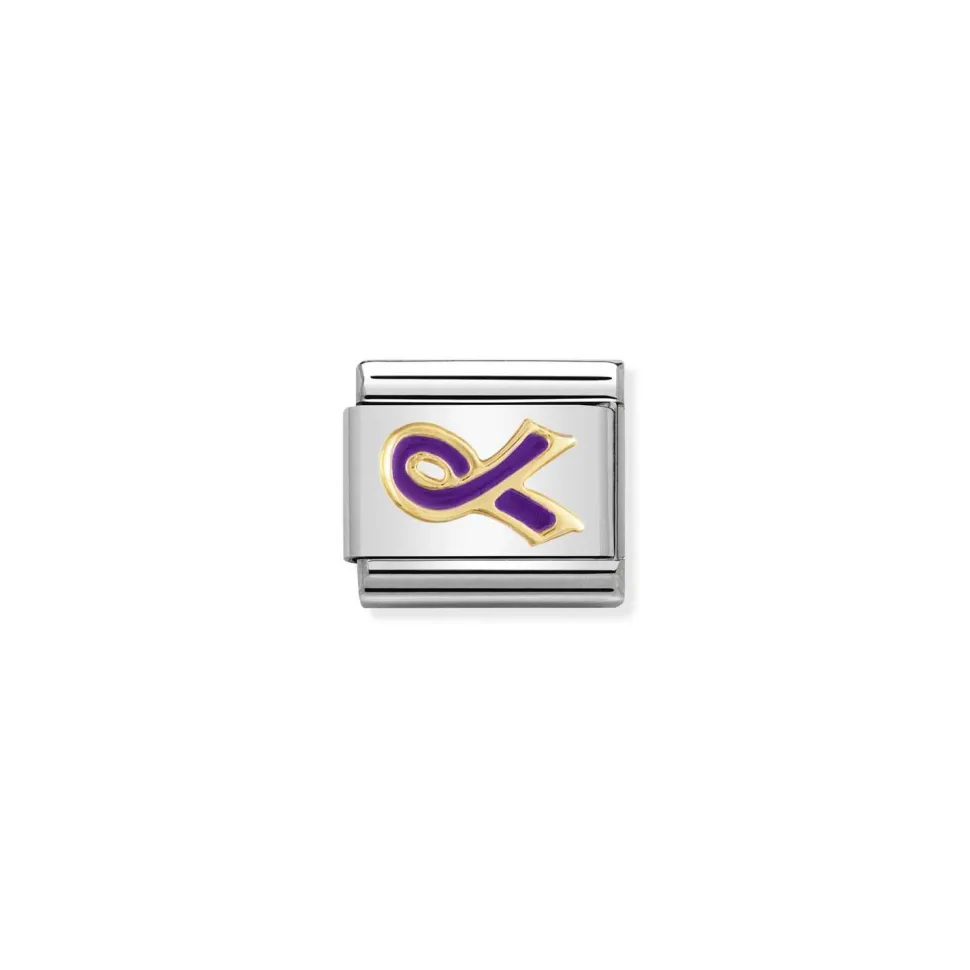 Nomination – COMPOSABLE CLASSIC DOUBLE LINK, PURPLE RIBBON