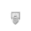 Nomination – Composable Classic CHARMS stainless steel and 925 sterling silver Heart
