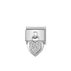 Nomination – Composable Classic CHARMS stainless steel and 925 sterling silver Heart