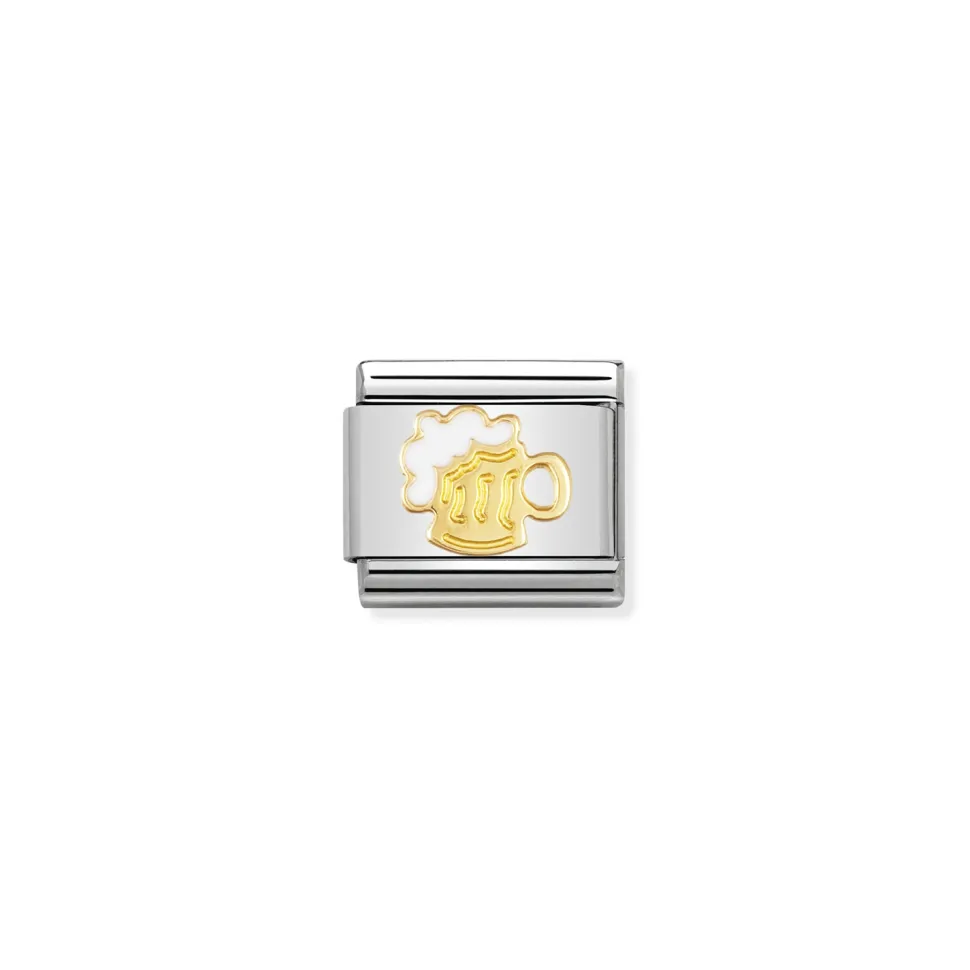 Nomination – COMPOSABLE CLASSIC DRINKS IN STAINLESS STEEL WITH ENAMEL AND 18K GOLD (06_TANKARD)
