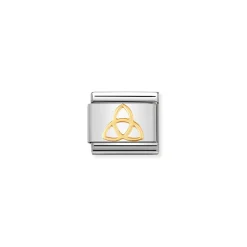 Nomination – COMPOSABLE Classic CELTIC in stainless steel with 18k gold Trinity knot