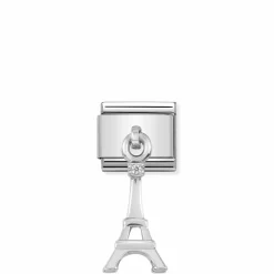 Nomination – Composable Classic CHARMS 3D EXCLUSIVE FOR COUNTRY stainless steel, 925 sterling silver, cz Eiffel Tower