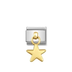 Nomination – Composable Classic CHARMS and steel and 18k gold (05_Star)