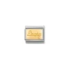 Nomination – COMPOSABLE Classic ENGRAVED SIGNS in stainless steel with 18k gold CUSTOM (25_Daughter)