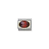 Nomination – COMPOSABLE Classic FACETED CUBIC zirconia, stainless steel and 18k gold RED