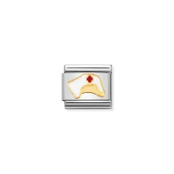 Nomination – COMPOSABLE Classic DAILY LIFE in stainless steel with enamel and 18k gold Nurse s hat