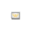Nomination – COMPOSABLE Classic LETTERS in stainless steel with 18k gold W