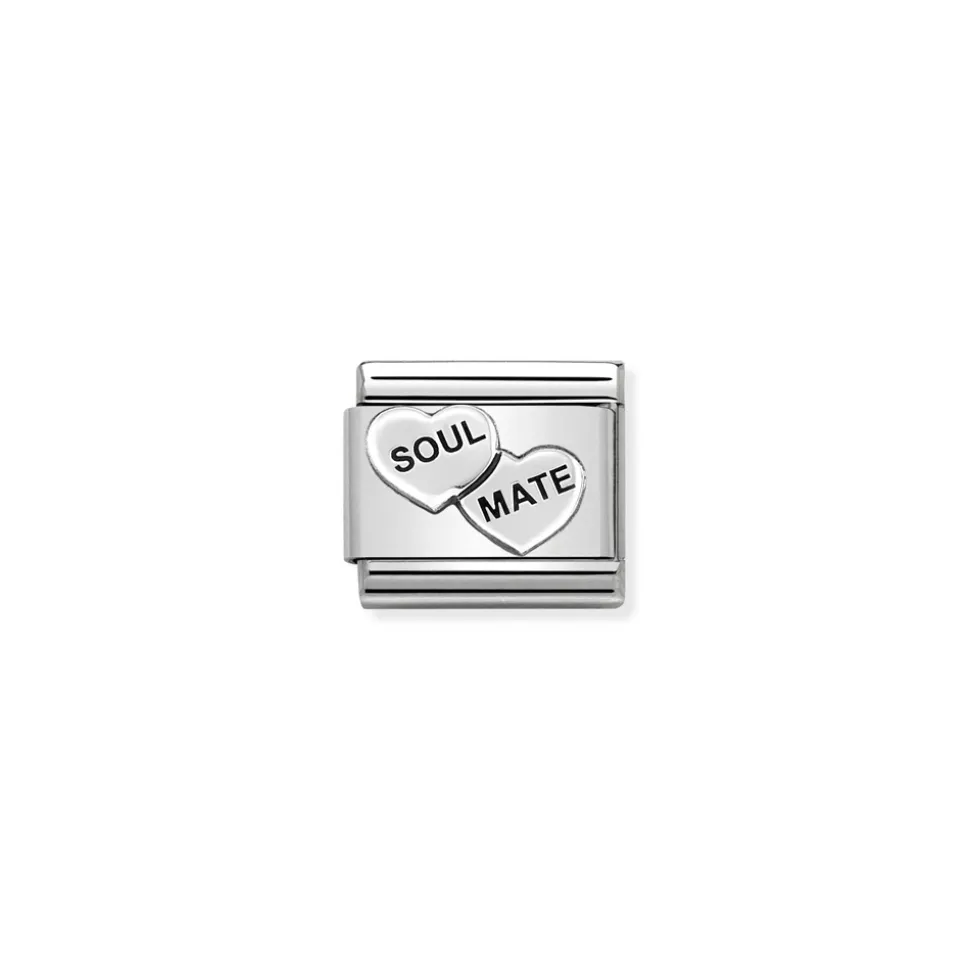 Nomination – Composable Classic OXIDIZED SYMBOLS in st.steel and 925 sterling silver SOUL MATE hearts