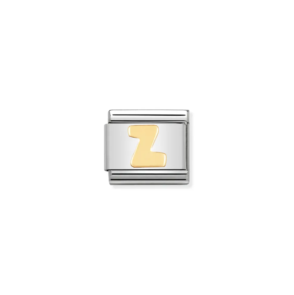 Nomination – COMPOSABLE Classic LETTERS in stainless steel with 18k gold Z