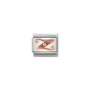 Nomination – Composable Classic LETTERS steel, zircon and 9k rose gold Z