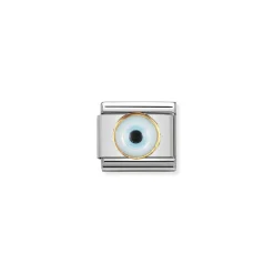 Nomination – COMPOSABLE CLASSIC LINK IN GOLD WITH GREEK EYE